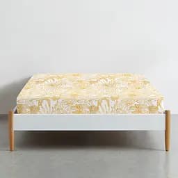 Простирадло Cosas на резинці в дитяче ліжечко 60х120 tropical leaves, жовтий (PetalsYellow_120) - мініатюра 2