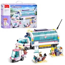 Конструктор Sluban Girl's Dream Лікарня на колесах на 477 деталей (M38-B1215)