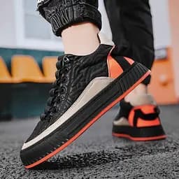 Кеди Grogu Розмір 40 (довжина устілки 255 мм) Black-Orange - мініатюра 2