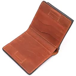 Чоловічий шкіряний гаманець Grande Pelle 9.5х10х1.5 см acs0024002 - мініатюра 4