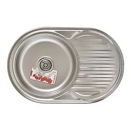 Кухонна мийка Zerix Z7750-08-180E satin ZM0596, Нержавіюча сталь