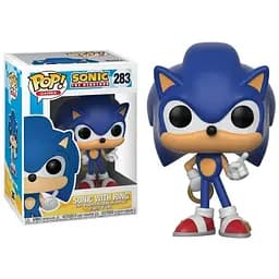 Фигурка Funko Pop Ёж Соник с кольцом Games Sonic The Hedgehog 10см SH 283