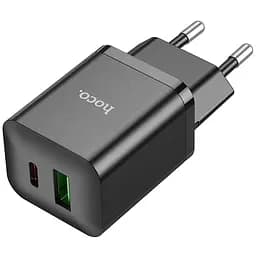 МЗП Hoco N28 Founder PD20W+QC3.0 (1USB-A/1C) Black - мініатюра 3
