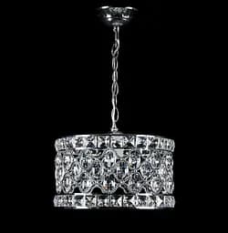 Потолочная люстра Splendid Ray L397/1L (24) CR, 1xE27, 40W, 45см, хром, белый, металл, хрусталь
