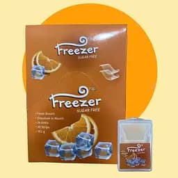 Смужки Freezer  шалений апельсин, для свіжого подиху,  у наборі 24 коробочки по 20 смужок- аркушів у кожній - мініатюра 3