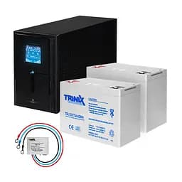 Комплект резервного живлення: Kraft PSW1500VA/1200W(LCD)24V UPS + гелева батарея 1905 Вт*год (42-00062-3)
