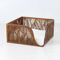 Дерев'яна серветниця VANZA LEAF walnut - S (14 см) - мініатюра 8