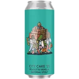 Пиво Varvar City Cake 25 Peanut & Vanilla Imperial Stout темне нефільтроване 11% 0.33 л з/б