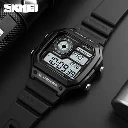 Чоловічий спортивний наручний годинник Skmei 1299 Чорний - мініатюра 4