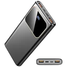 Портативний зарядний пристрій швидка зарядка 10000 мАг потужністю 22,5 Вт USB C вхід та вихід