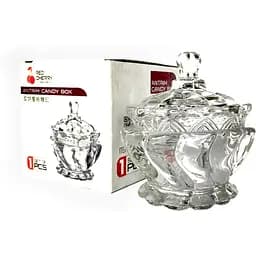 Сахарница стеклянная Crystal Ponti с крышкой 8 см (83000155_YBCG-155)