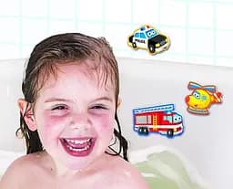Набір наклейок для ванної 4M Транспорт Bubblie Duckie 00-04748 Іграшки для ванної купання - мініатюра 2
