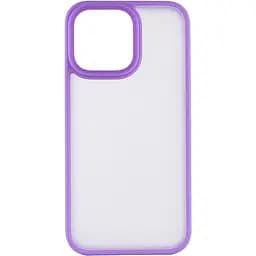 TPU+PC чохол Metal Buttons для Apple iPhone 14 Pro Max 6.7" Бузковий - мініатюра 2