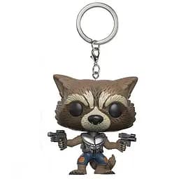 Фігурка-брелок Funko Pop Реактивний Єнот з пістолетами Guardians of the Galaxy Стражі Галактики 10см GG RR 48
