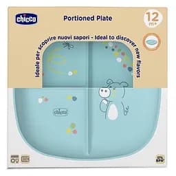Тарілка секційна Chicco 12м+ блакитна (16003.25) - мініатюра 3
