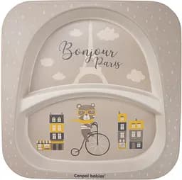 Набір посуду Canpol babies Bonjour Paris, 5 предметів, бежевий (9/227_bei) - мініатюра 3
