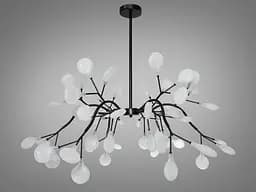 Ексклюзивна новинка, люстра "Світлячок", 54 лампи, чорного кольору