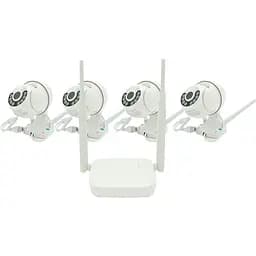 Комплект відеоспостереження PiPo Wi-Fi-PTZ Outdoor 009-4-2MP (4 вуличні камери, кабелі, блок живлення, відеореєстратор APP-Xmeye)