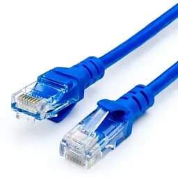 Патч-корд Atcom литий, UTP, RJ45, Cat.5e, 2m, синій (9161)