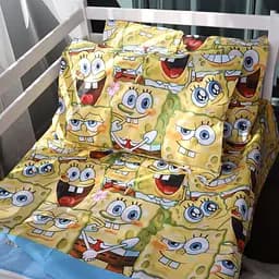 Простыня MirSon Ranforce Elite Funny Sponge Bob 220x240 см (2200011447773)