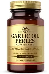 Натуральна добавка Solgar Garlic Oil Perles (Concentrate), 100 капсул