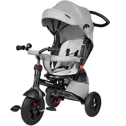 Дитячий триколісний велосипед HyperMotion Tobi Velar з батьківською ручкою grey 27 см 21 см (TOBI VELAR SZAR)