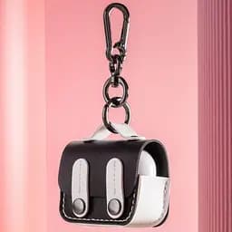 Шкіряний футляр Briefcase для навушників AirPods Pro Black / White - мініатюра 4