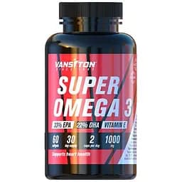 Жирные кислоты Vansiton Super Omega-3, 60 капсул