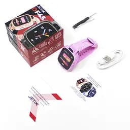Дитячій смарт годинник-телефон JETIX DF45 Anti Lost Edition вологозахищені для дитини (Pink) - мініатюра 9