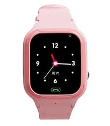 Детские смарт часы Lemfo LT23 с GPS-трекером, 4G LTE, SIM-картой, прослушкой и видеосвязью Розовый - мініатюра 2