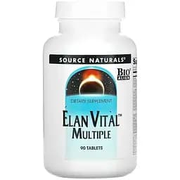 Вітаміни та мінерали Source Naturals Elan Vital Multiple, 90 таблеток