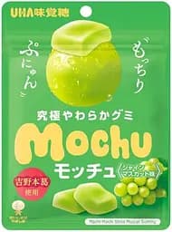 Жувальні цукерки UHA Sugar Mochu Shine Muscat Flavor зі смаком мускату 45 г