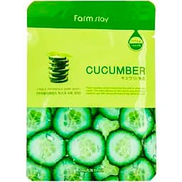 Тканинна маска для обличчя FarmStay Visible Difference Mask Sheet Cucumber з огірковим екстрактом 23 мл