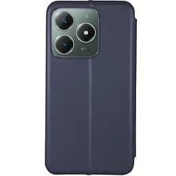 Шкіряний чохол-книжка Classy для Realme C63 4G Темно-синій - мініатюра 3