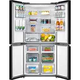 Холодильник Midea MDRF632FIF22 чорне скло - мініатюра 4