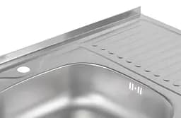 Кухонна мийка Brinex 6080-L 0.6 мм, накладна BRIN6080LSAT06 - мініатюра 5