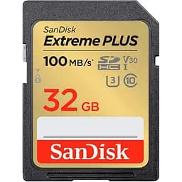 Карта пам'яті Sandisk 32GB SDHC Extreme PLUS Memory Card + 2 years Rescue (SDSDXWT-032G-GNCIN)