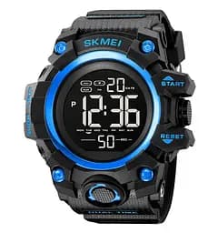 Годинники чоловічі спортивні Skmei 2140 hamlet (Чорний з синім)