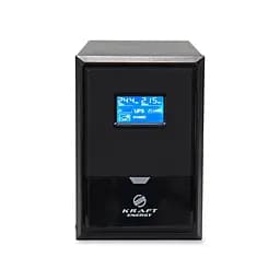 Джерело безперебійного живлення Kraft KRF-B2000VA/1200W(LCD)24V UPS під зовнішній акумулятор (42-00046) - мініатюра 1