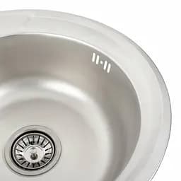 Кухонна мийка з нержавіючої сталі Platinum декор 450 (0,6/170 мм), Decor - мініатюра 6
