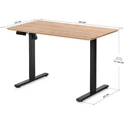Стіл Mealux PowerDesk Lite Mahogany з електрорегулюванням висоти (EVO-201 Lite Mahogany/B) - мініатюра 3