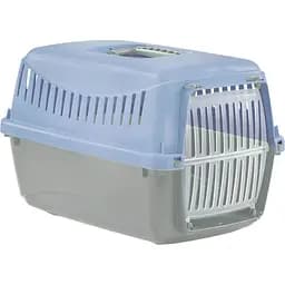 Переноска для животных MP Bergamo Gipsy пластиковая дверца 2 large 58х38х38 см Light Blue