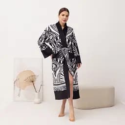 Кімоно жіноче з плюшевого велюру Kimono Noire 18134 3XL