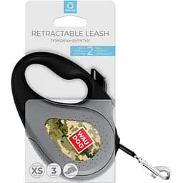 Повідець-рулетка для собак Waudog R-leash, малюнок Мілітарі, L, до 50 кг, 5 м, світловідбиваюча стрічка - мініатюра 5