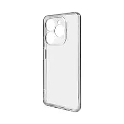Прозрачный чехол для TECNO Spark 20 Pro 4G (KJ6) с защитой камеры, тонкий, силиконовый, бесцветный, ударостойкий, противоударный бампер c закрытой камерой, ArmorStandart (ARM74393)