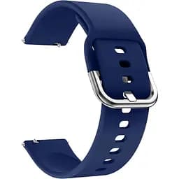 Ремінець DK 22mm "L" Silicone Sport Band Classic для смарт-годинника Huawei, Samsung, Xiaomi (011018) (dark blue)