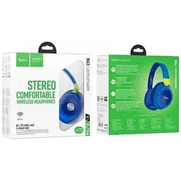Навушники Hoco Adventure BT Headphones W43 сині до 25 годин - мініатюра 7
