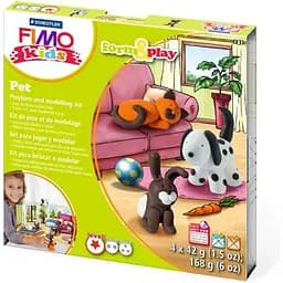 Набор пластики Fimo kids Домашние животные 4 цвета 42 г  
