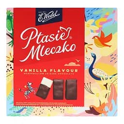 Уцінка. Цукерки E.Wedel Пташине молоко з чорним шоколадом, ваніль, 340 г (920695)  