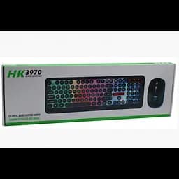 Комплект дротової клавіатури гри LED і миша HK3970 Чорна - мініатюра 3